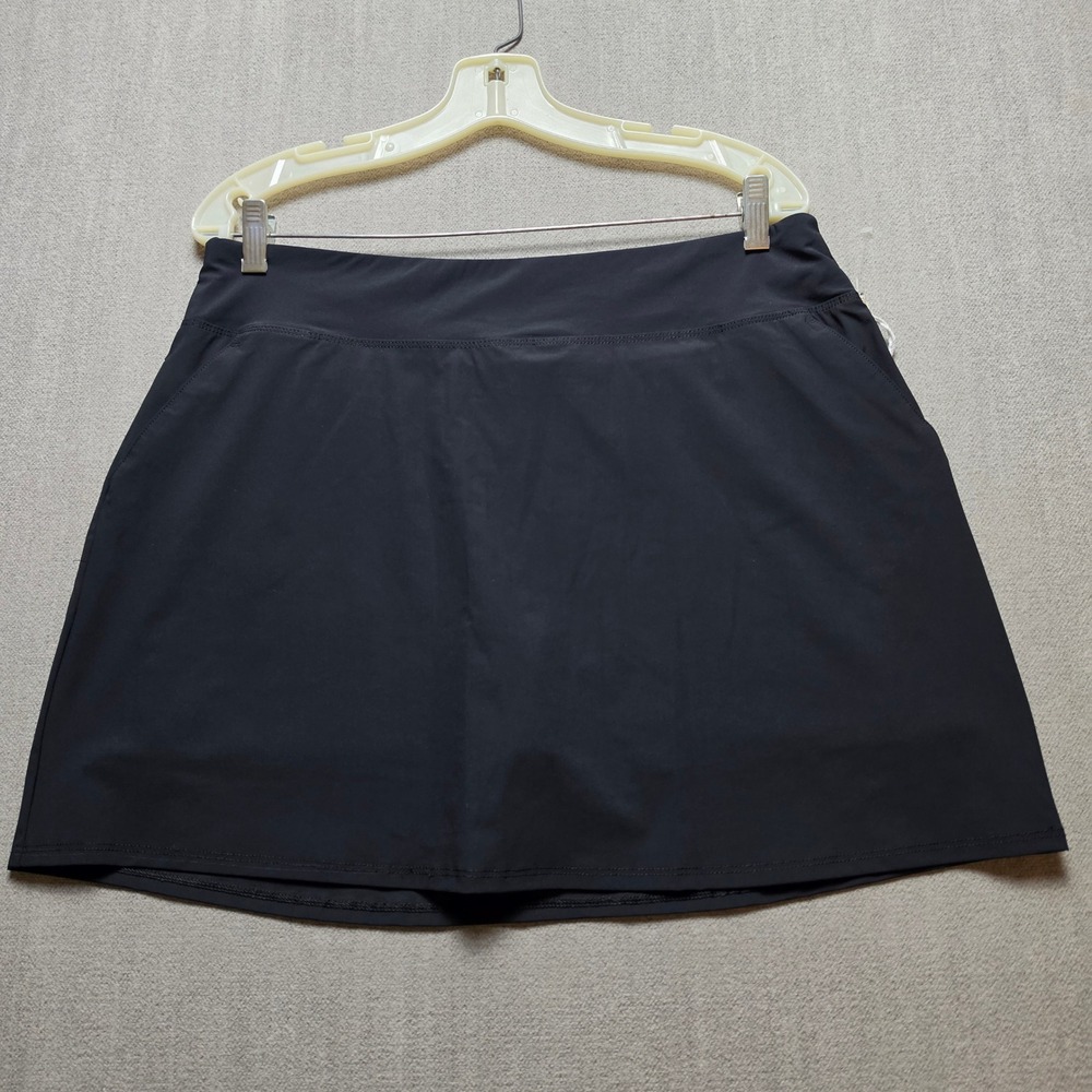 Tommy Bahama Skort Women L Black Everyday Active Pockets Athleisure
